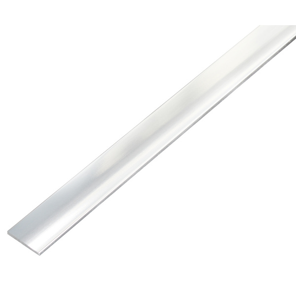 Flachstange, selbstklebend, Alu, chromdesign, LxBxS 1000x25x2mm