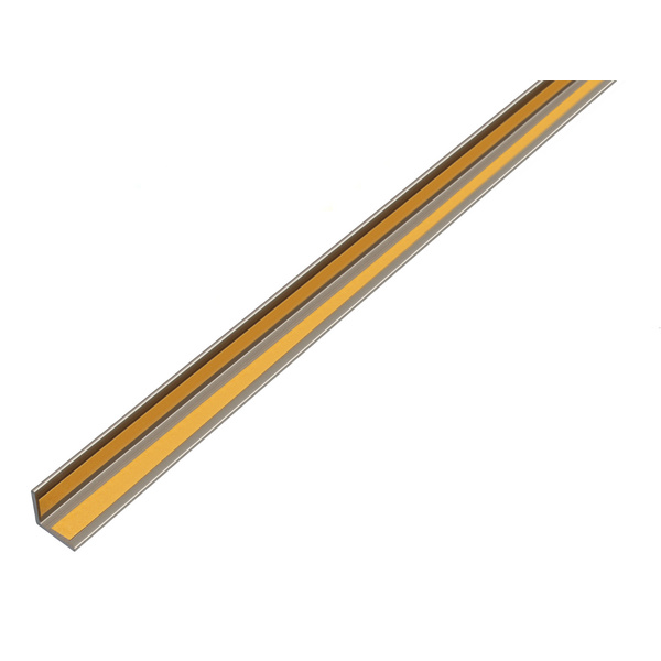 Winkelprofil, selbstkl.gleichsch.Alu, edelstahldesign, dkl, LxBxHxS 1000x15x15x1mm