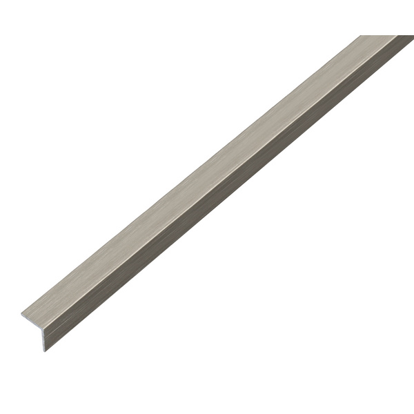 Winkelprofil, selbstkl.gleichsch.Alu, edelstahldesign, dkl, LxBxHxS 1000x15x15x1mm