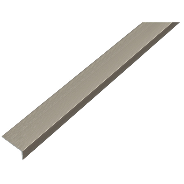 Winkelprofil, selbstkl.ungleichsch.Alu, edelstahldesign, dkl, LxBxHxS 1000x20x10x1mm