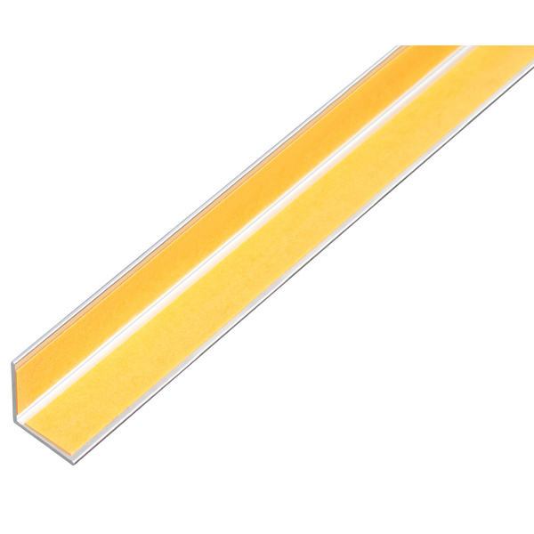 Winkelprofil, selbstkl.gleichsch.Alu, edelstahldesign, hl, LxBxHxS 1000x20x20x1mm