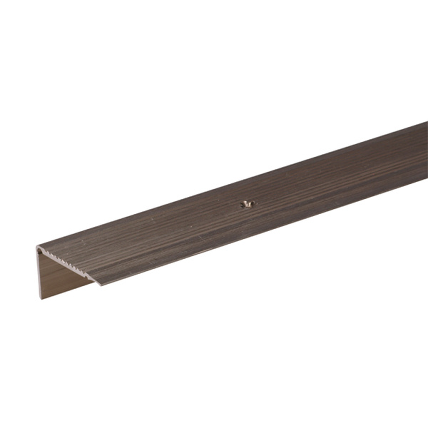 Treppenkanten-Schutzprofil, gebohrt, Alu edelst.elox., LxBxHxS 1000x43x23x1,8mm