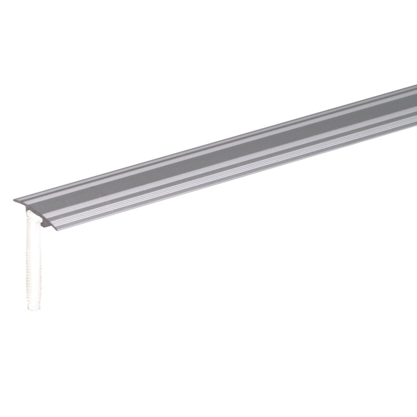 Übergangsprofil f.verdeck.Montage, f.Beläge0-20mm, Alu silber elox.LxB 900x32mm