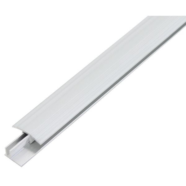 Übergangsprofil Duo, Set f.Beläge6-13mm, Alu silber elox., LxB 1000x34mm