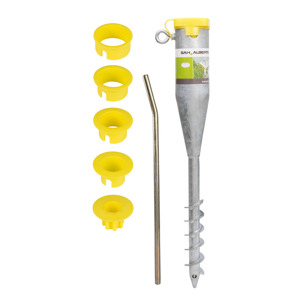 Einschraub-Bodenhülse für Rohre 25-65 mm