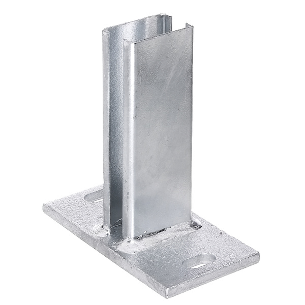Pfostenträger f.Zaunpfosten Doppelstab-Gittermatten, fvz, z.Aufschraub.f.60x40mm