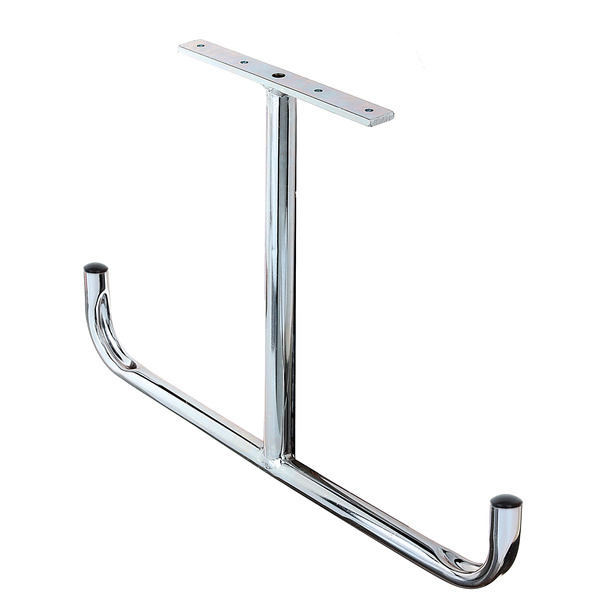 Deckenhaken T-Form, abgewinkelt, galv. blau verzinkt, Stahlrohr Ø18mm