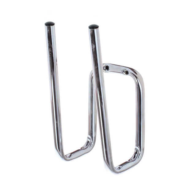 Stiefelhalter, galv. blau verzinkt, Ø12mm, BxHxT 90x120x60mm, Höhe Halter: 200mm