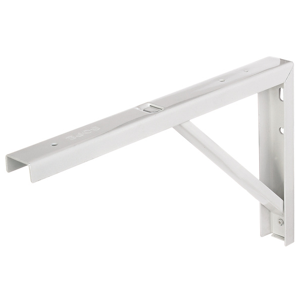 Konsole aus U-Profil, verzinkt, weiß Kst.b., HxT 175x300mm