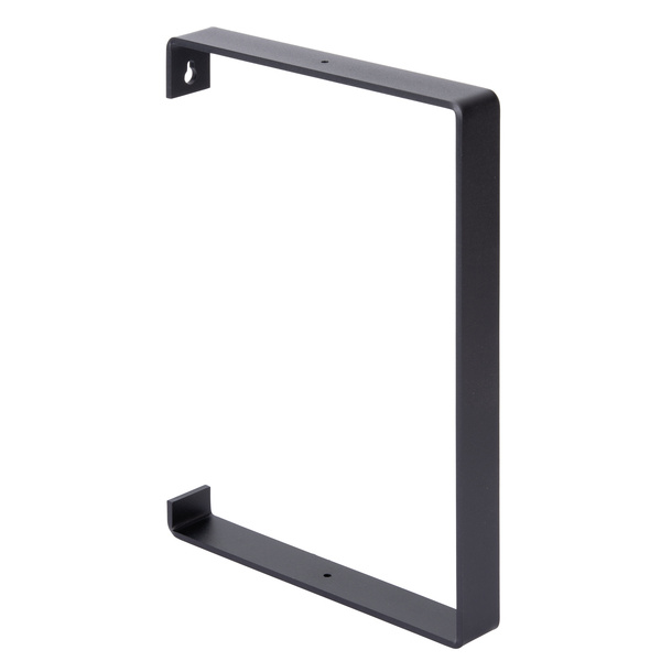 Regalträger Adam, matt schwarz mit Feinstruktur kunststoffbeschichtet RAL 9005, HxTxBxS: 304x210x30mm