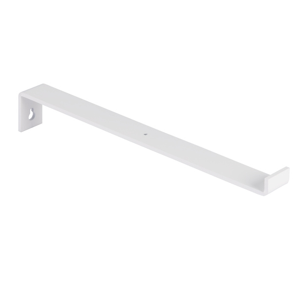 Regalträger Ben, weiß mit Feinstruktur kunststoffbeschichtet RAL 9016, HxTxBxS: 62x309x30mm