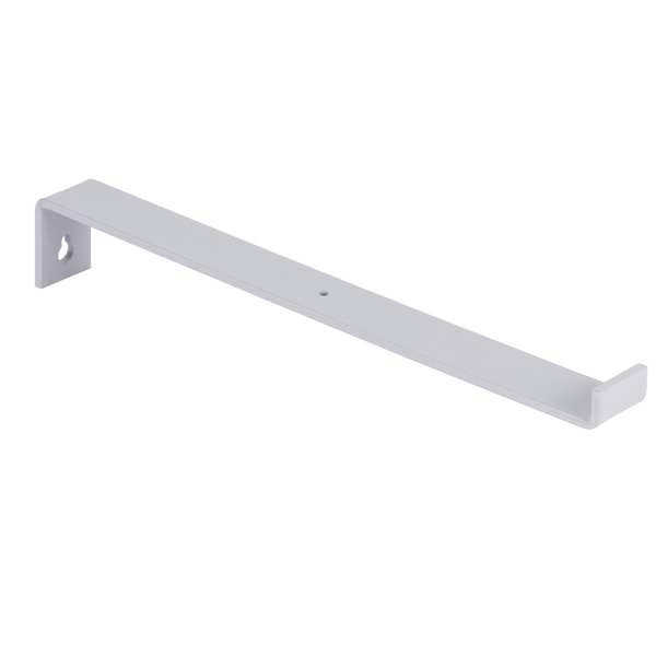 Regalträger Ben, weißaluminium glänzend kunststoffbeschichtet RAL 9006, HxTxBxS: 62x309x30mm