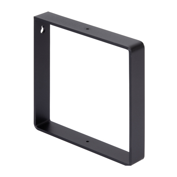 Regalträger Conny, matt schwarz mit Feinstruktur kunststoffbeschichtet RAL 9005, HxTxBxS: 180x180x30mm