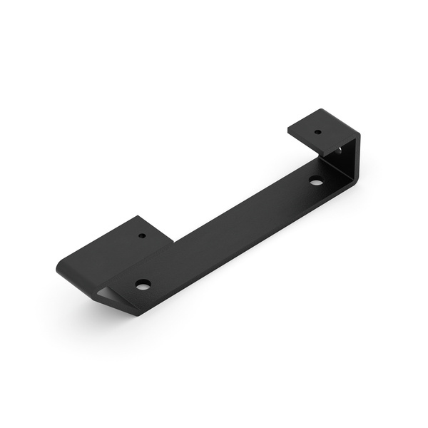 Regalträger Emily, matt schwarz mit Feinstruktur kunststoffbeschichtet RAL 9005, HxTxBxS: 40x205x30mm