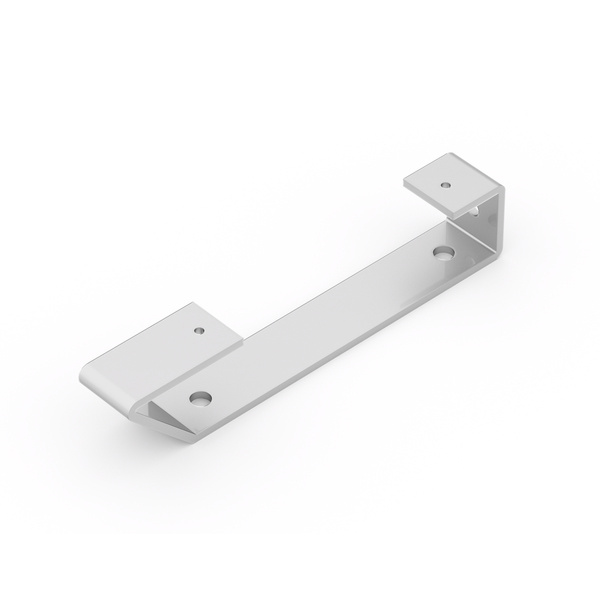 Regalträger Emily, weißaluminium glänzend kunststoffbeschichtet RAL 9006, HxTxBxS: 40x205x30mm