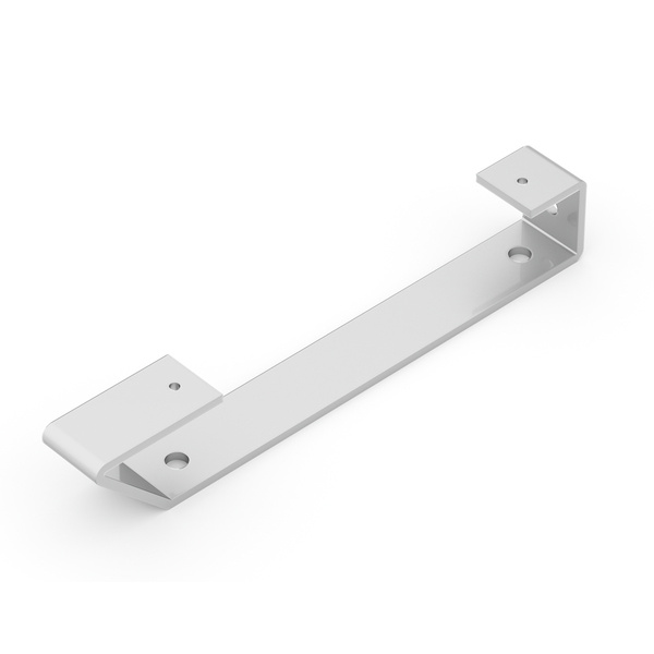 Regalträger Emily, weißaluminium glänzend kunststoffbeschichtet RAL 9006, HxTxBxS: 40x245x30mm