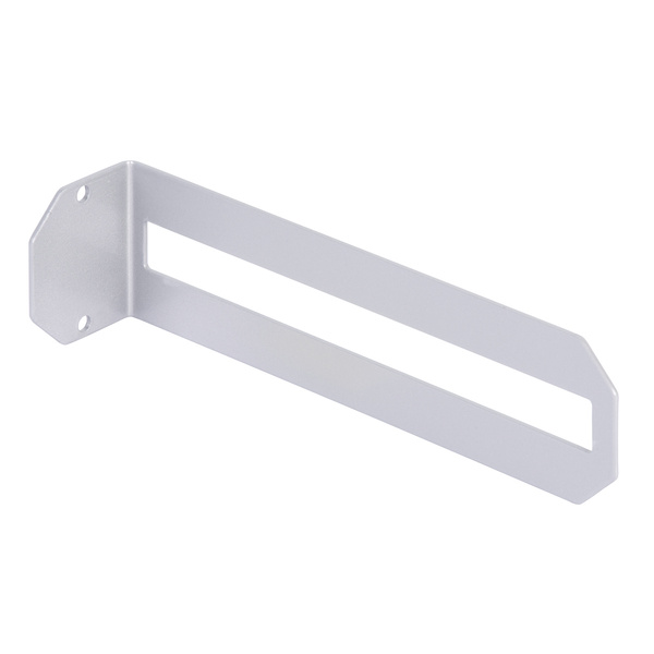 Regalträger Finn, weißaluminium glänzend kunststoffbeschichtet RAL 9006, HxTxBxS: 60x220x50mm