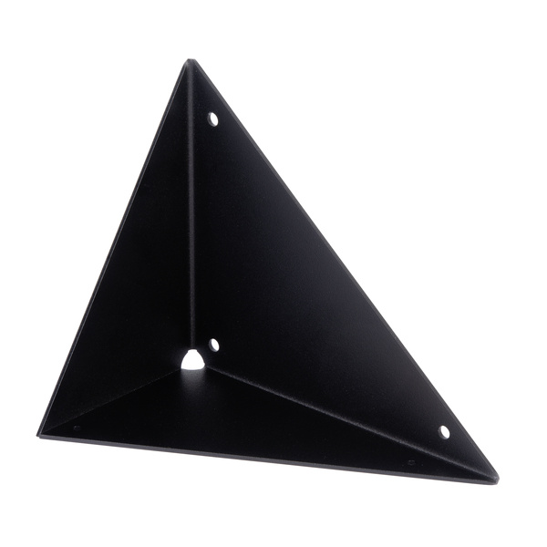 Regalträger Hugo, matt schwarz mit Feinstruktur kunststoffbeschichtet RAL 9005, HxTxBxS: 180x102x150mm