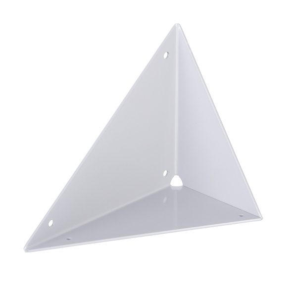 Regalträger Ina, weißaluminium glänzend kunststoffbeschichtet RAL 9006, HxTxBxS: 180x102x150mm