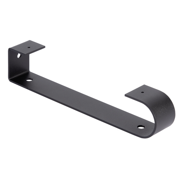 Regalträger Karla, matt schwarz mit Feinstruktur kunststoffbeschichtet RAL 9005, HxTxBxS: 60x305x45mm