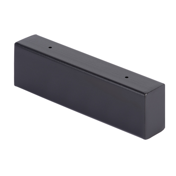 Regalträger Mona, matt schwarz mit Feinstruktur kunststoffbeschichtet RAL 9005, HxTxBxS: 60x200x40mm