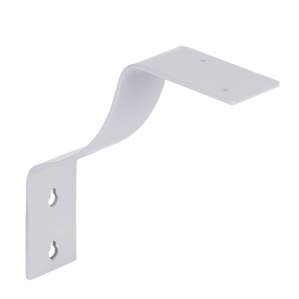 Regalträger Rico, weißaluminium glänzend kunststoffbeschichtet RAL 9006, HxTxBxS: 180x180x45mm