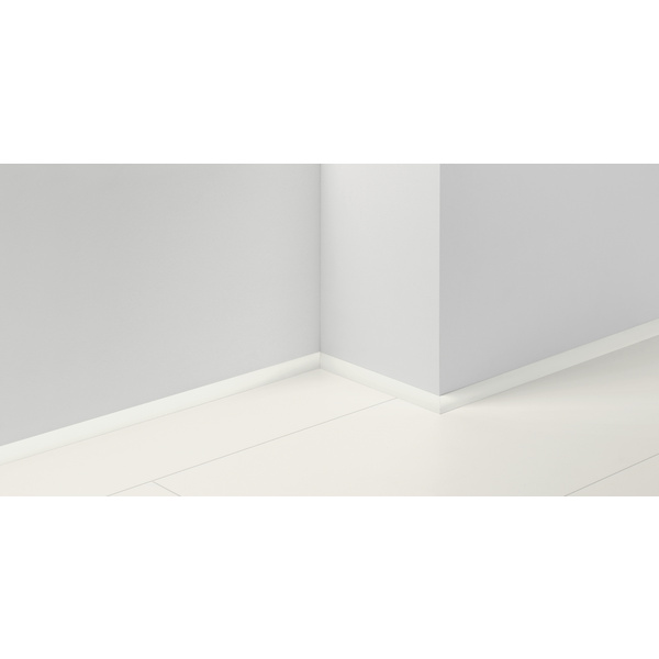 Sockelleiste Viertelstab Uni weiss D001 2570x20x14mm