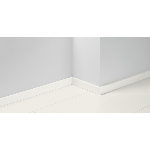 Sockelleiste SL 5 Wasserfest Uni weiß D002 (9016) 2200x16x50mm
