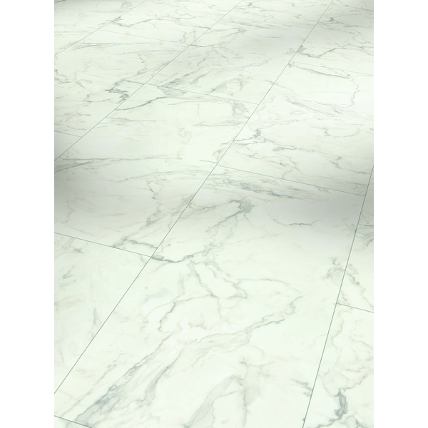 Klick-Designboden Marmor Eos weiß Fliese - Modular One Hydron