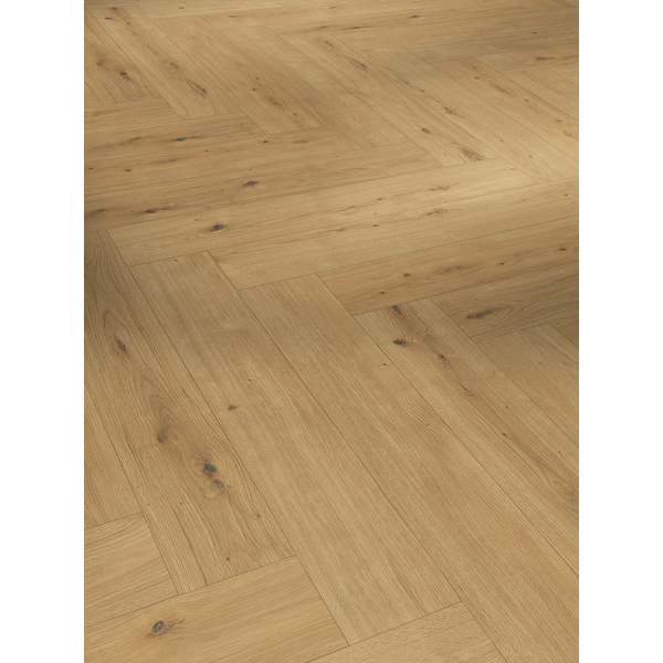 Klick-Designboden HDF Eiche Atmosphere natur Fischgrät - Modular One