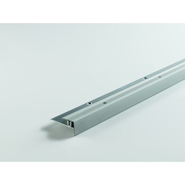 Treppenkantenprofil Aluminium für Parkett Silber 2600mm