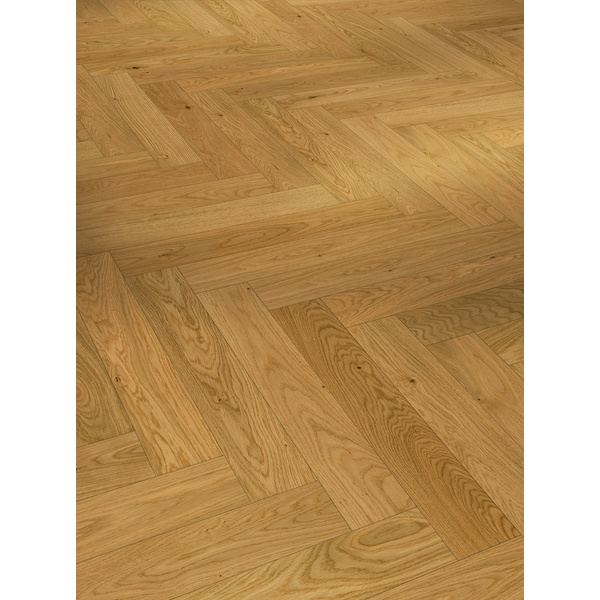 Parkett Eiche Bardolino natur Fischgrät lackiert matt Living Plus - Trendtime 3