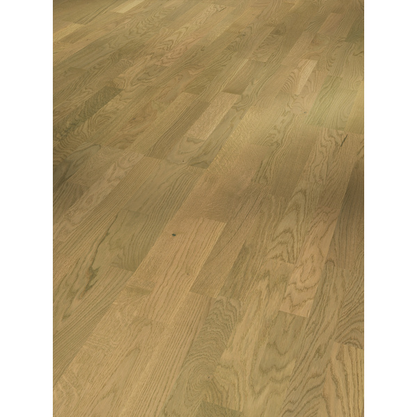 Parkett Eiche Malbec leicht geweißt 3-Stab Schiffsboden weiß lackiert matt Rustikal - Basic 11-5