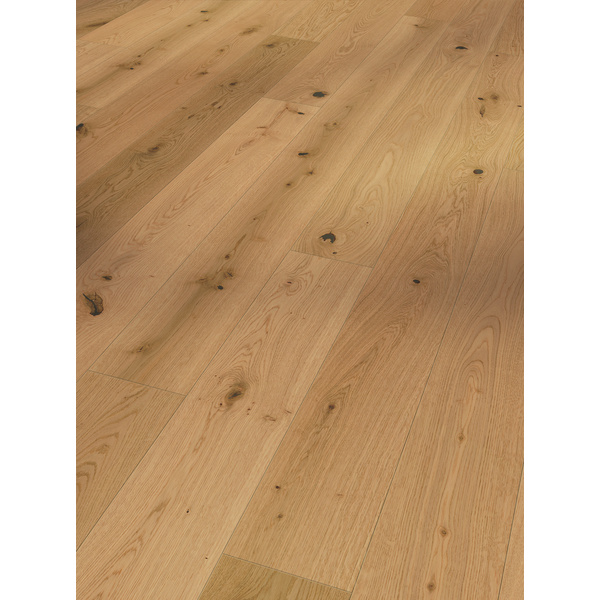 Parkett Eiche Lugana leicht geweißt Landhausdiele weiß lackiert matt Rustikal - Trendtime 4