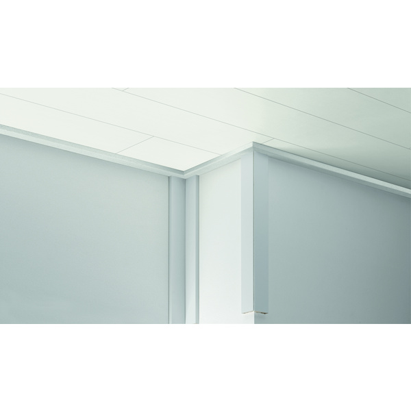 ClickBoard Abschlussleiste Weiß 2580x32x12mm