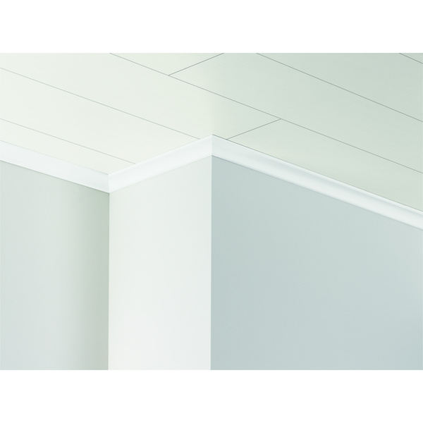 Hohlkehlleiste HKL Weiß Hochglanz Dekor 2570x25x25 mm