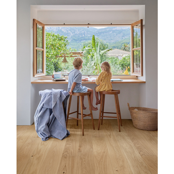 Parkett Eiche Anemone mattlack Landhausdiele lackiert Calm mattlack - Flora