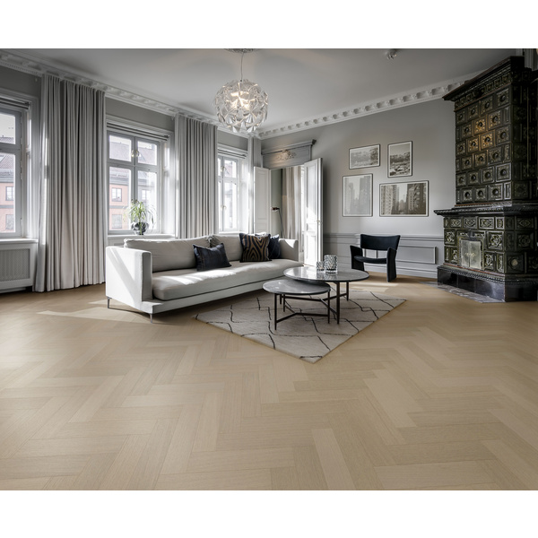 Furnierboden Eiche Mint Landhausdiele rechts lackiert Calm ultramatt - Life Authentic