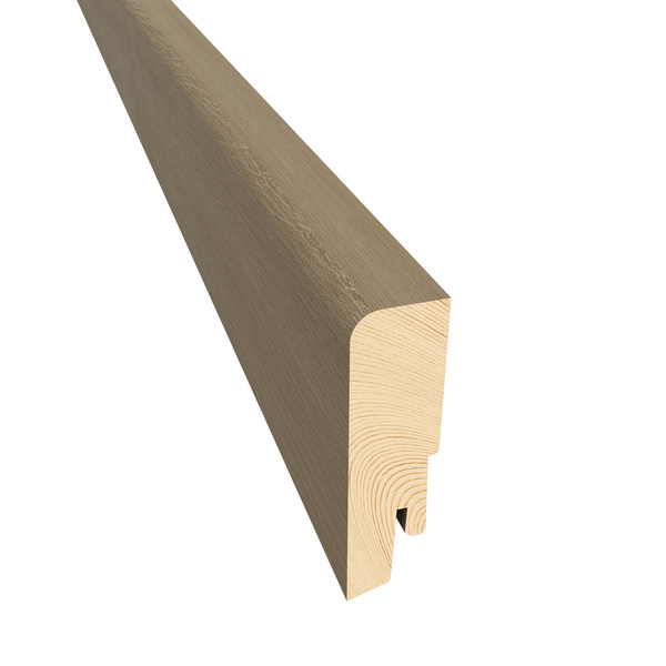Sockelleiste furniert Mattlack Eiche Driftwood 2400x16x60mm