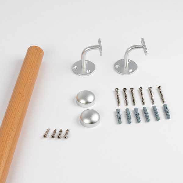 PS 051 Handlaufset, Wandmontage, Handlauf Buche, versiegelt