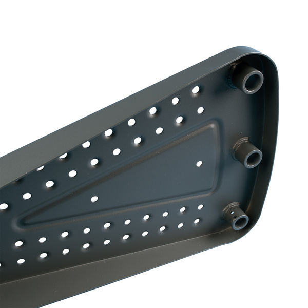 Außenspindeltreppe Gardenspin komplett Anthrazit m. 15 Stufen Metall Ø 125cm Geschossh. 328-376cm li- o rechtslfd