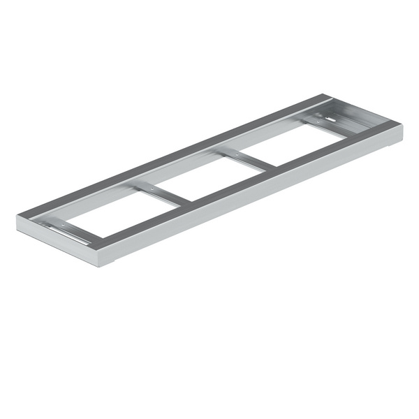 Stufen zum Einlegen von Holz oder WPC Gardentop Metall feuerverz. Maße 80x22x3cm f. einfache Unterkonstruktion