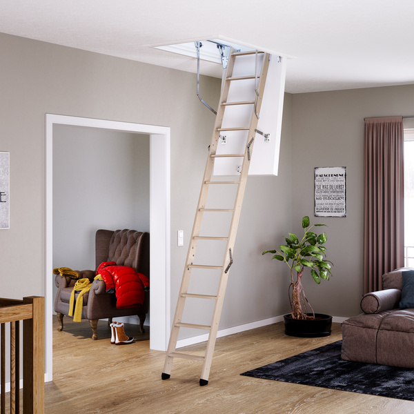 Bodentreppe clickFIX, Leiter 3tlg, lichte Raumhöhe bis 274 cm
