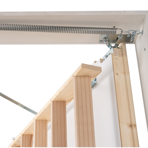 Bodentreppe extra, Sondermaß extra - Kastenhöhe 34 bis 58,4cm, inkl. 1 Stufe zusätzlich (Leiter 3tlg)