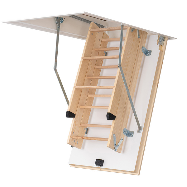 Bodentreppe extra, Sondermaß extra - Kastenhöhe 34 bis 58,4cm, inkl. 1 Stufe zusätzlich (Leiter 3tlg)