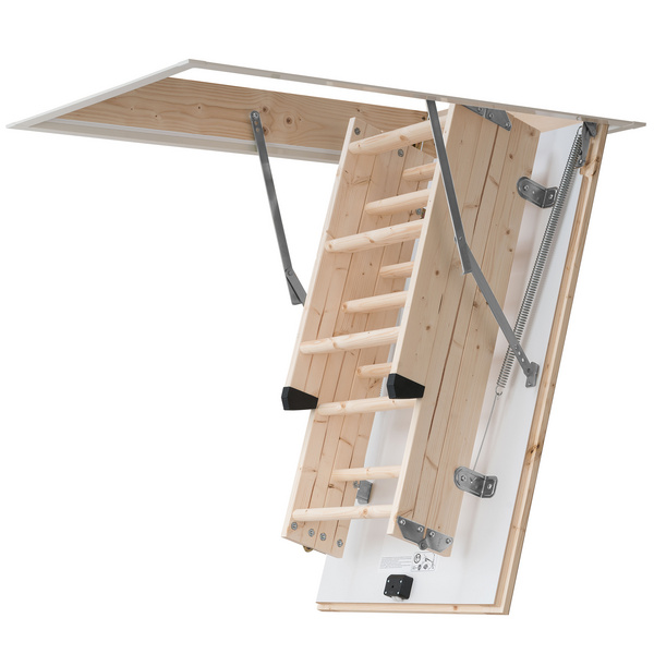 Bodentreppe kompakt, Leiter 3tlg, lichte Raumhöhe bis 285 cm