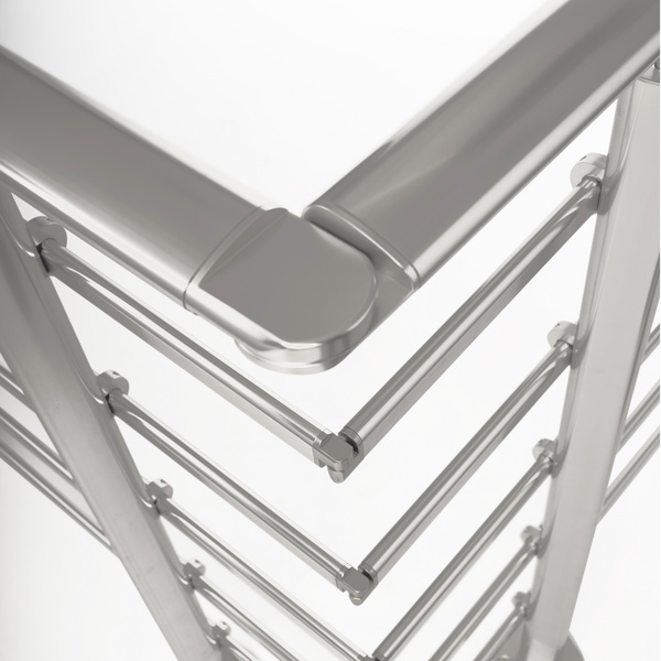 PS 202 Eckverbindungs-Set Aluminium tropfenform