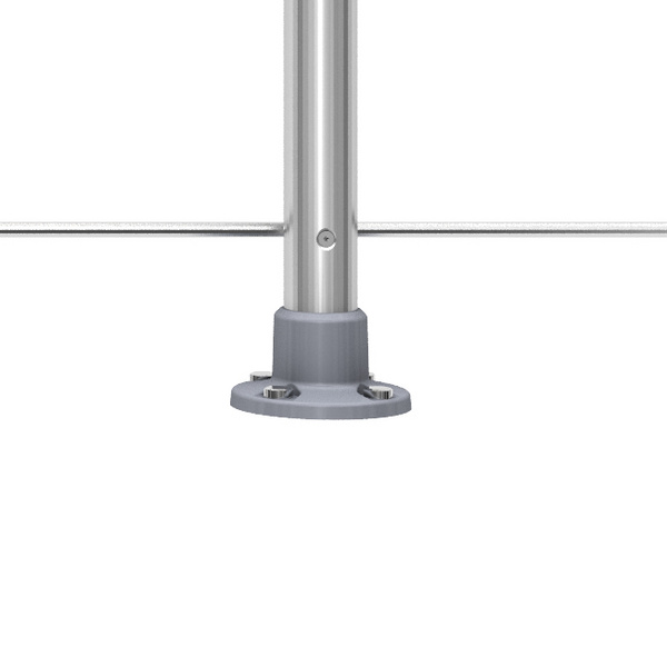 PS 020 Geländer-Set mit Eichehandlauf, versiegelt. 1,50m, Bodenmontage