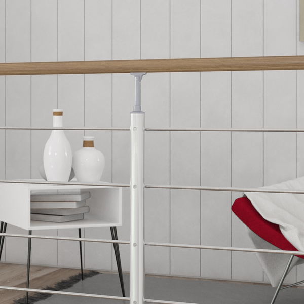 PS 021 Geländer-Set mit Eichehandlauf, versiegelt. 1,50m, Wandmontage