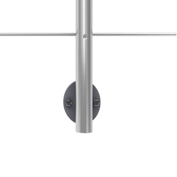 PS 021 Geländer-Set mit Eichehandlauf, versiegelt. 1,50m, Wandmontage